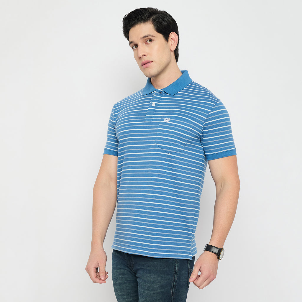 Duke Urban Men Half Sleeve Cotton Collared Tshirt (LF7678)