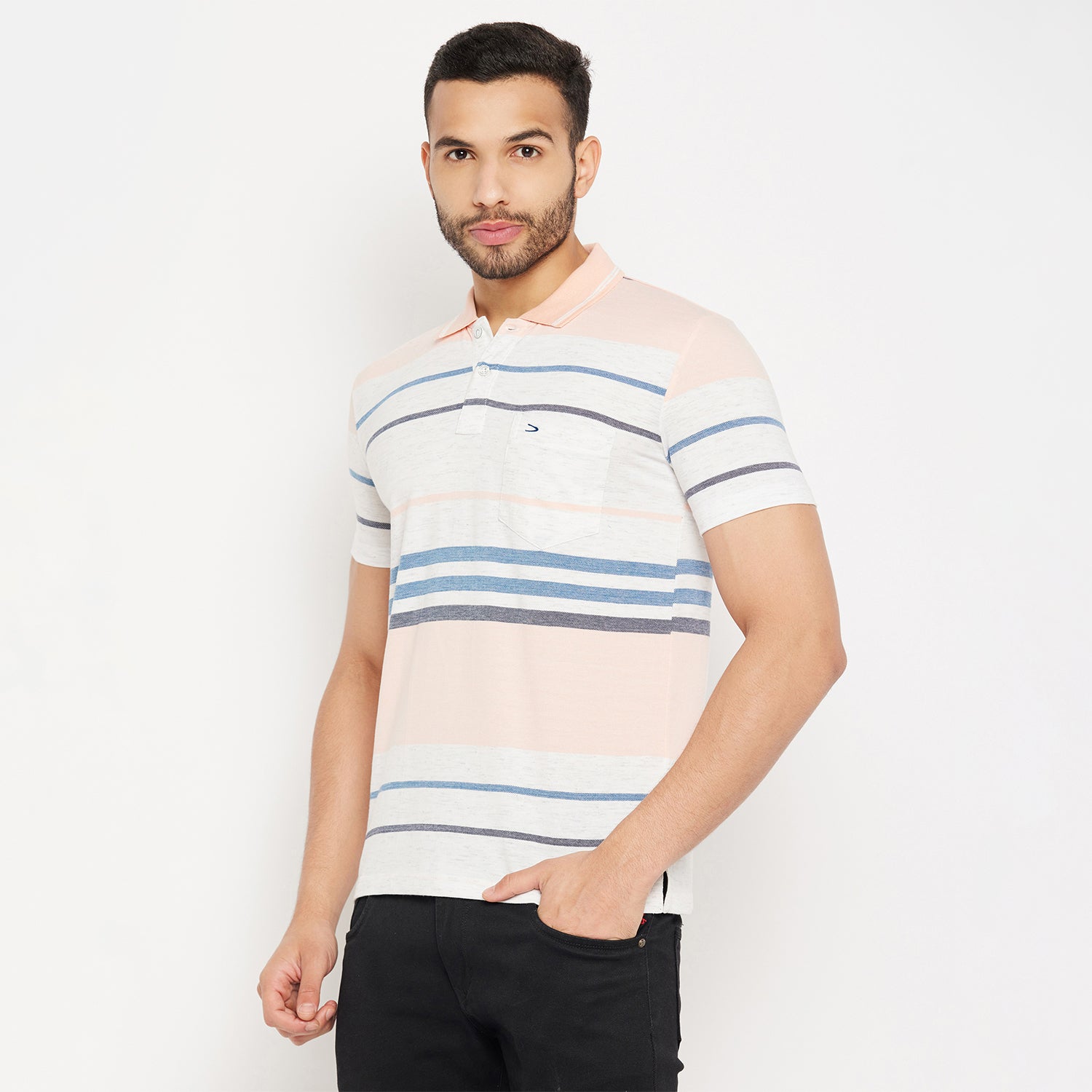 Duke Stardust Men Half Sleeve Polo Neck Cotton T-shirt (4152)