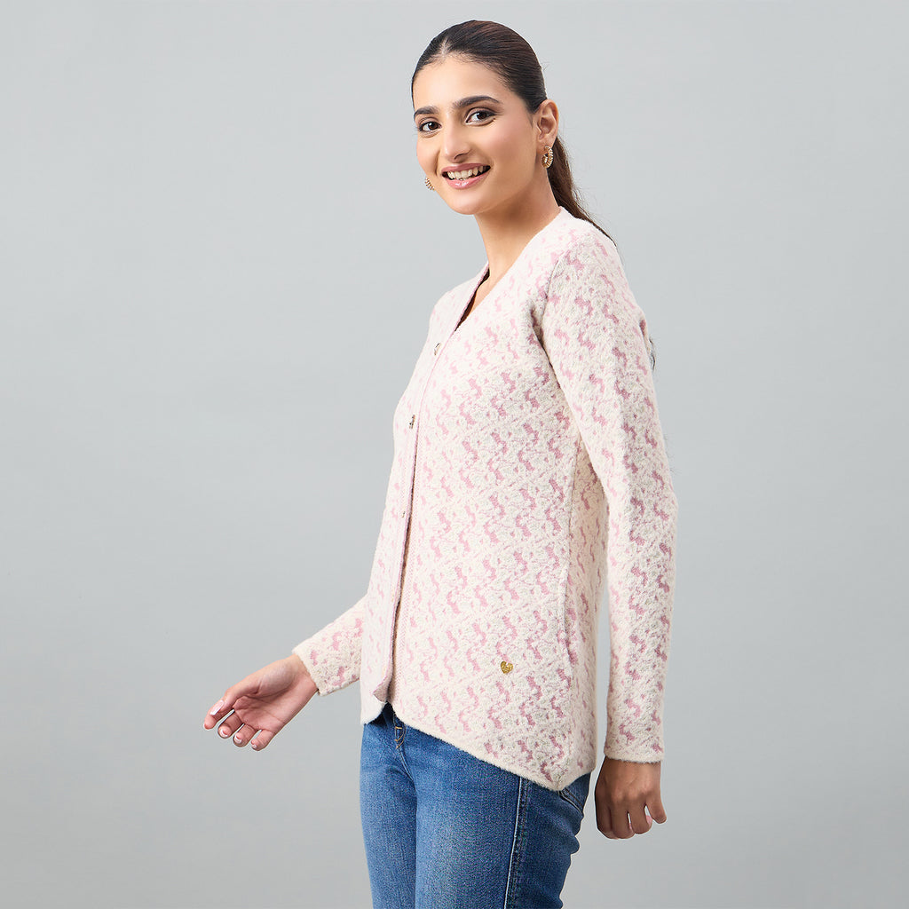 Duke Urban Women Full Sleeve Front Open Regular Cardigan (SDS1333)