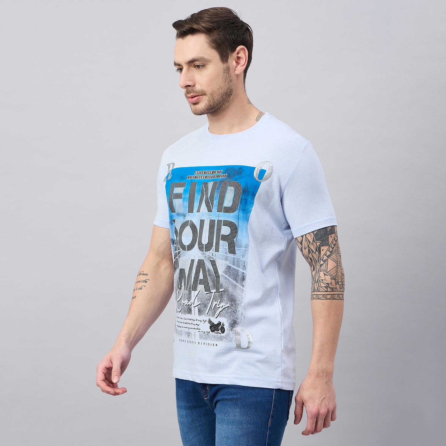 Duke Urban Men Half Sleeve Cotton Tshirt (ON1002)