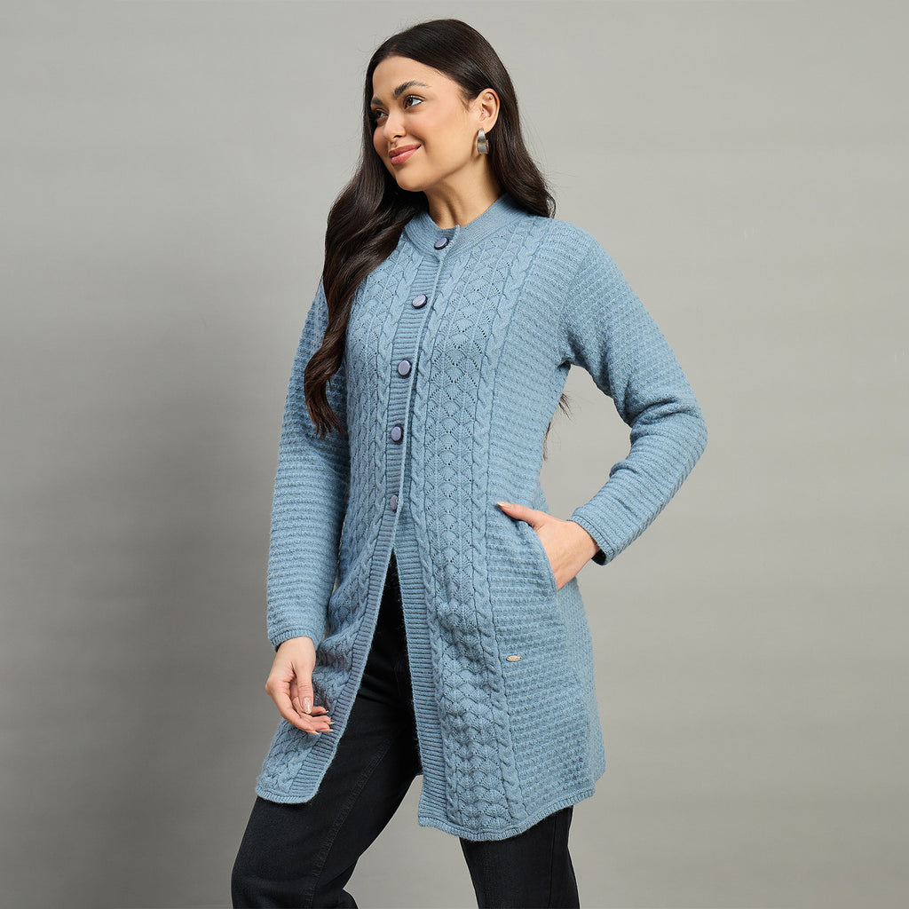 Duke Urban Women Full Sleeve Self Design Sweater (SDS1465)
