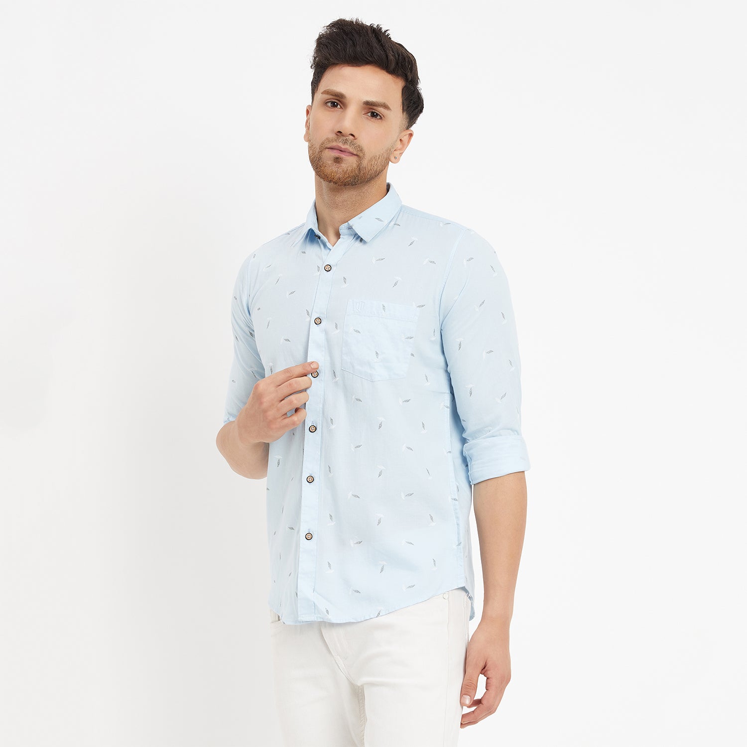 Duke Urban Men Full Sleeve Cotton Shirt (SD7PLDAQ)