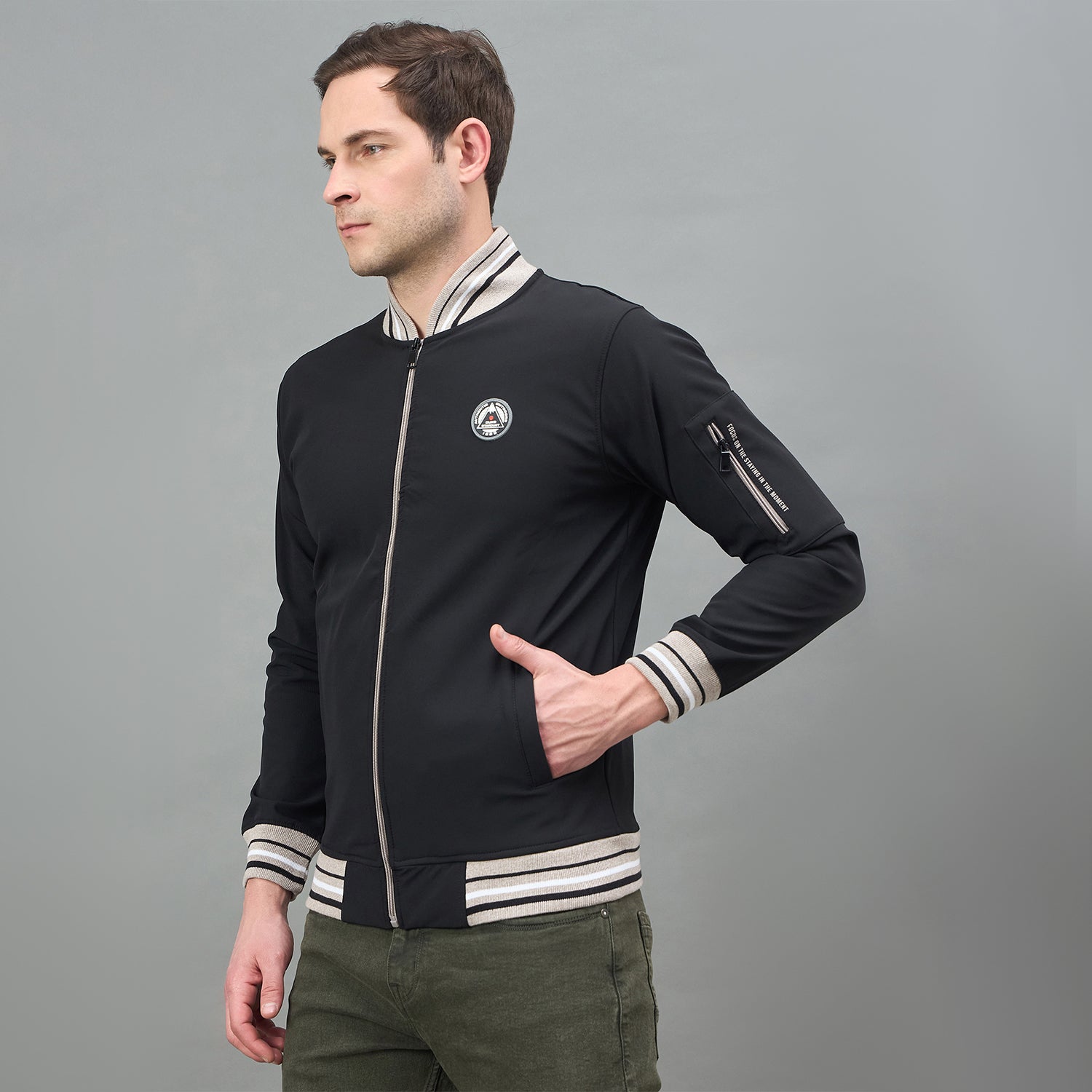 Duke Urban Men Full Sleeve Zipper Sweatshirt (LF6466)