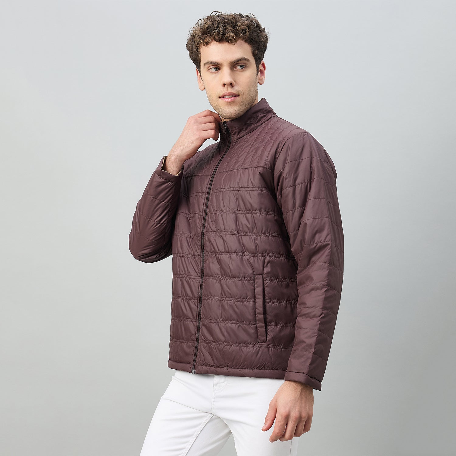 Duke Urban Men Reversible High Neck Regular Jacket (OSDZ9292)