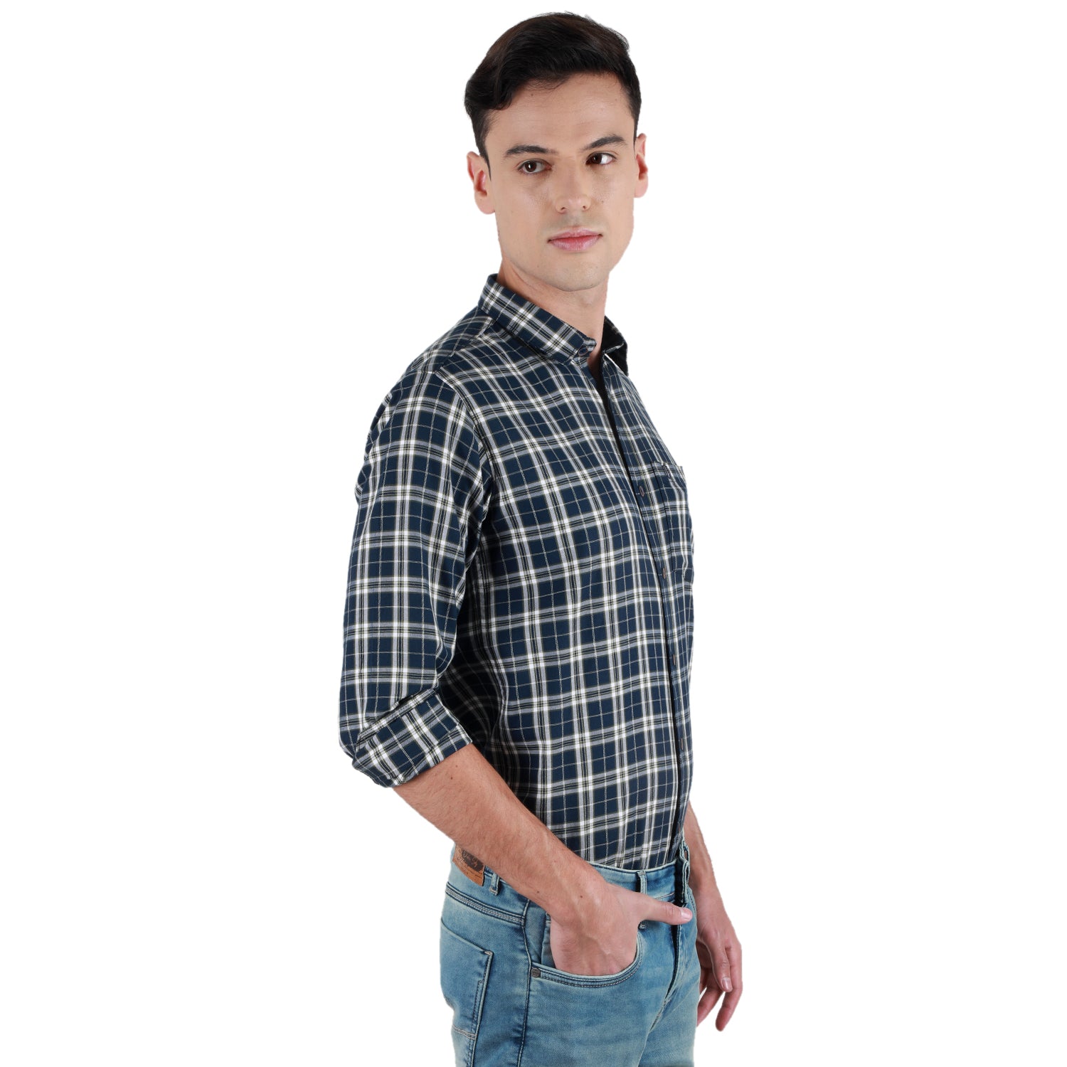 Duke Stardust Men Full Sleeve Cotton Shirt (SDO7CKTV)