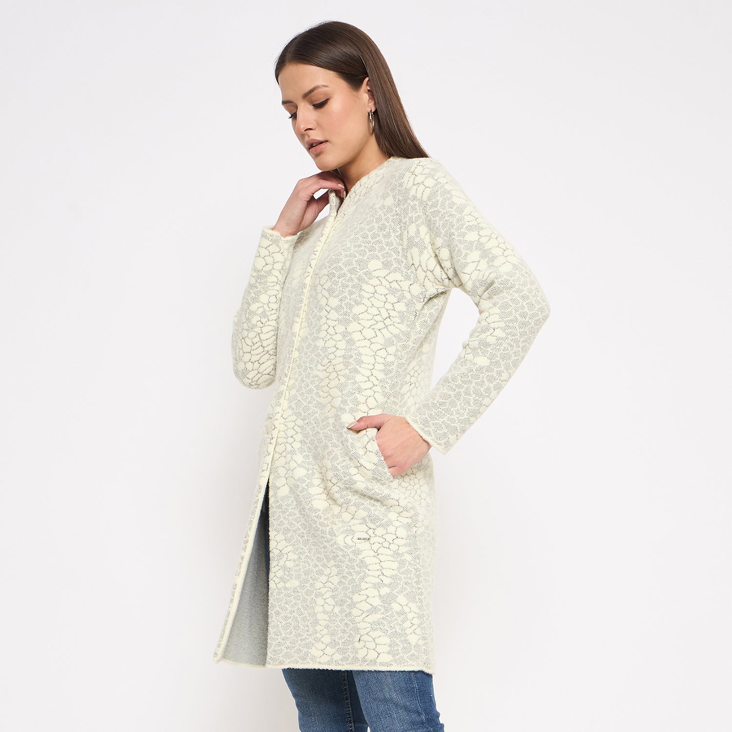 Duke Urban Women Full Sleeve Long Coat (SDS1260)