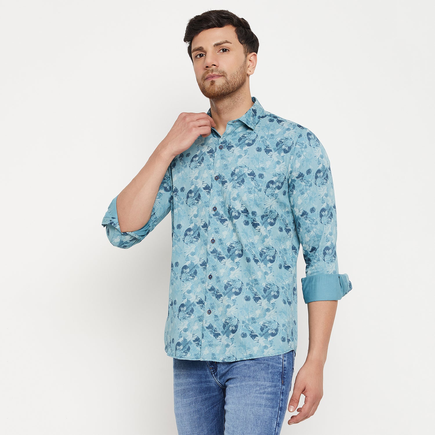 Duke Urban Men Full Sleeve Cotton Shirt (SDO8PRG)
