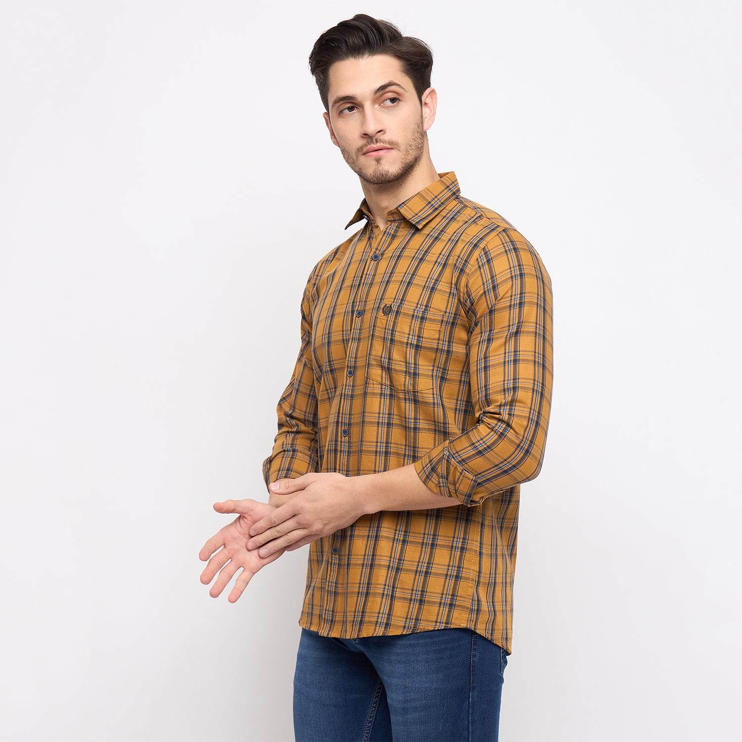 Duke Stardust Men Full Sleeve Cotton Shirt (SDO6CKIA)