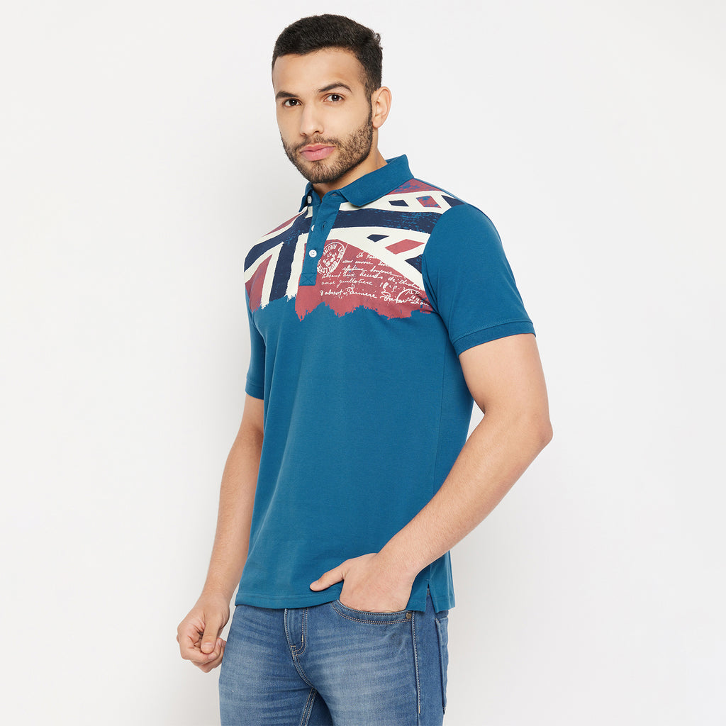 Duke Stardust Men Half Sleeve Polo Neck Cotton T-shirt (3920)