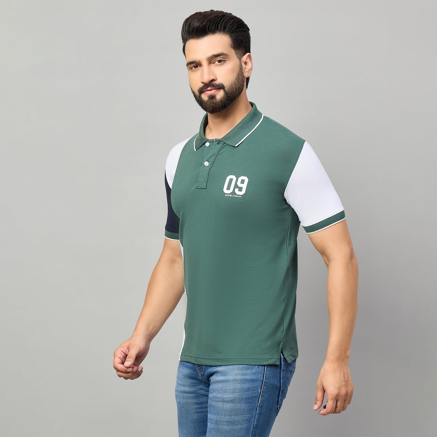 Duke Urban Men Half Sleeve Polo Cotton Tshirt (LF7658)