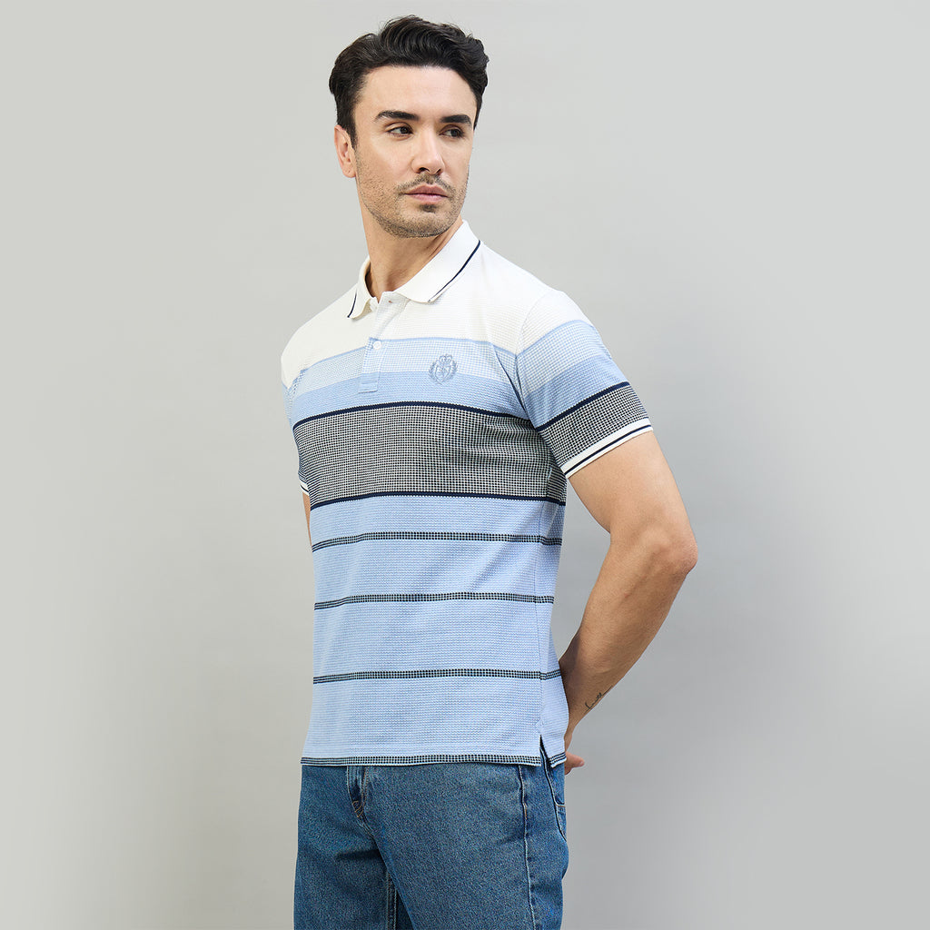 Duke Urban Men Half Sleeve Cotton Smart Fit Casual T-shirt (LF7974)