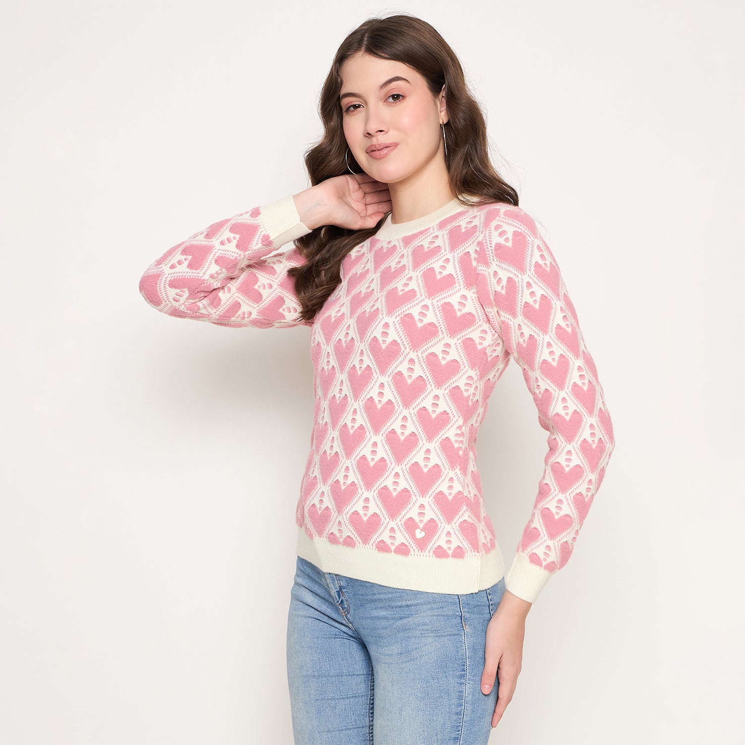 Duke Urban Women Full Sleeve Round Neck Pullover (SDS1395)