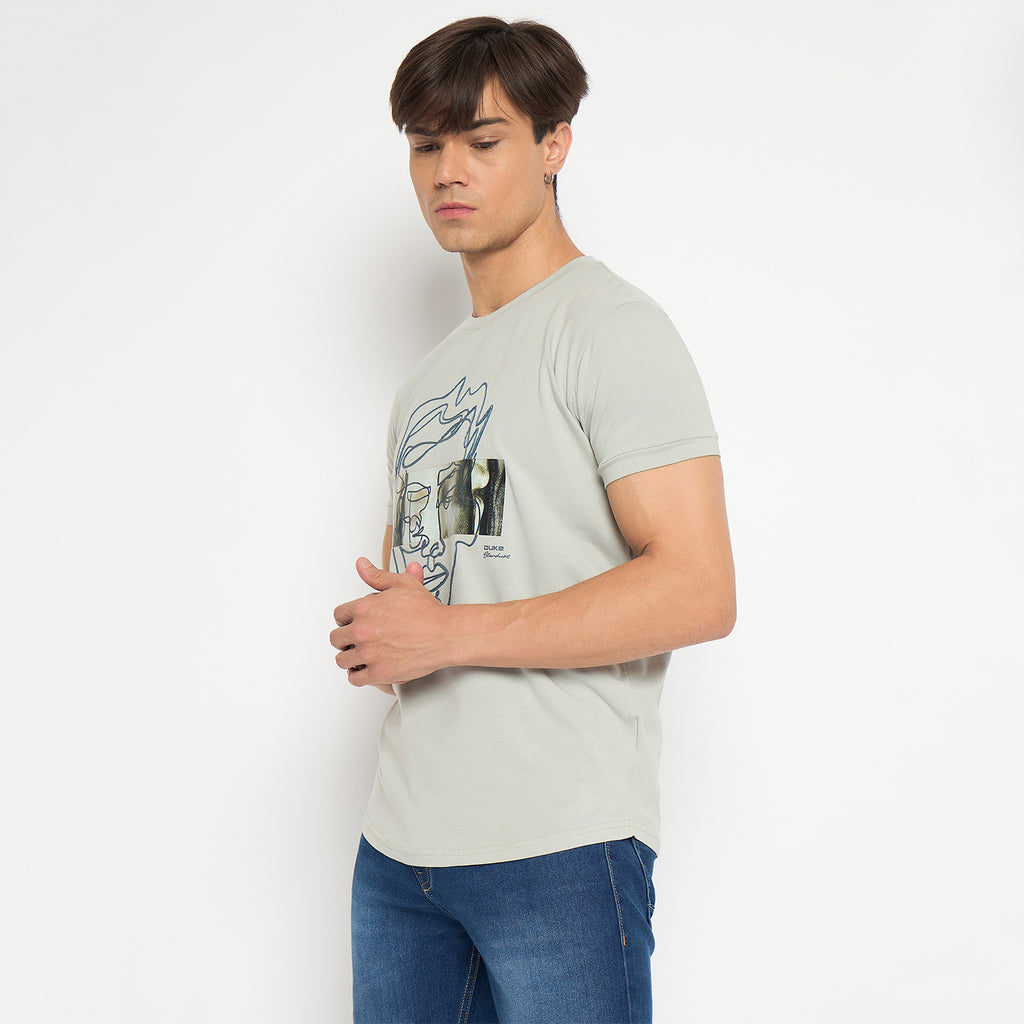 Duke Strardust Men Half Sleeve Cotton T-shirt (LF7048)