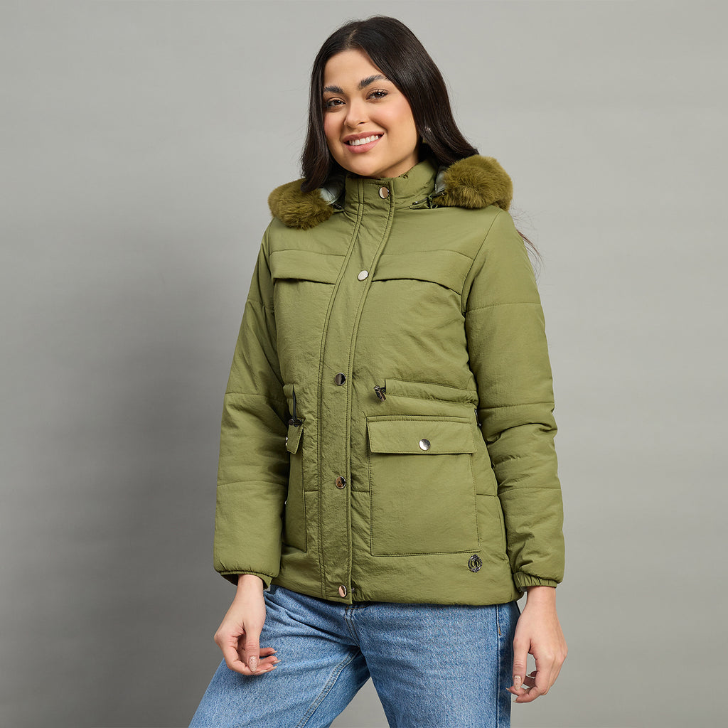 Duke Urban Women Short Style Full Sleeve Hooded Jacket (SDZ4111)