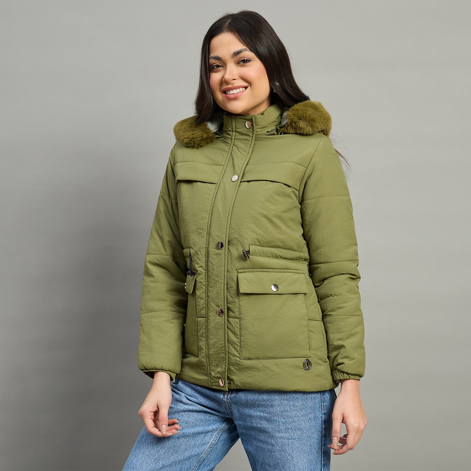 Duke Urban Women Short Style Full Sleeve Hooded Jacket (SDZ4111)