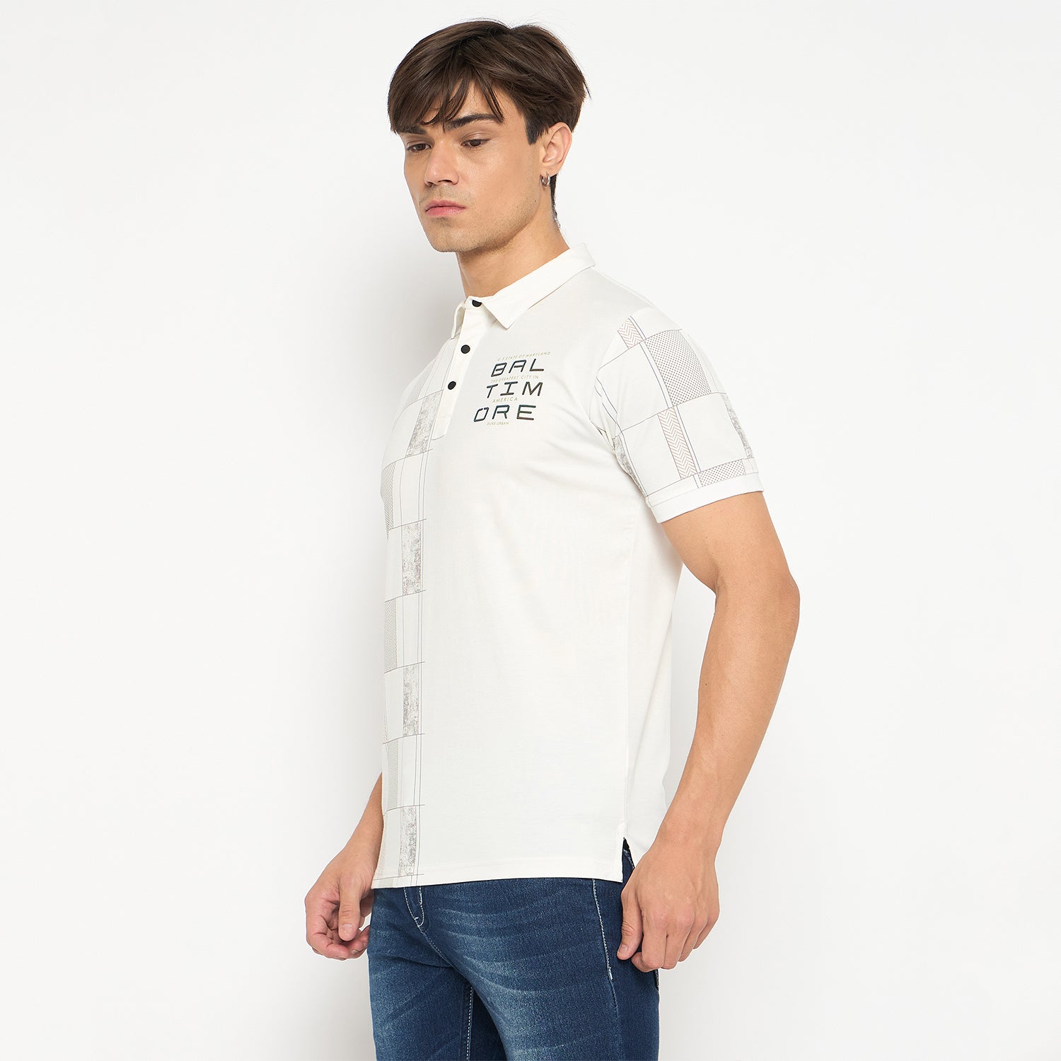 Duke Urban Men Half Sleeve Cotton T-shirt (LF7176)