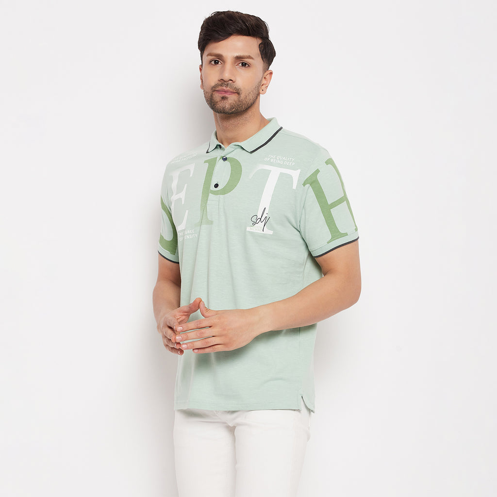 Duke Urban Men Half Sleeve Polo Neck Cotton T-shirt (LF5782)