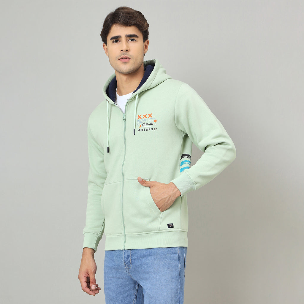 Duke Urban Men Smart Fit Hooded Zip Sweatshirt (LF6363)