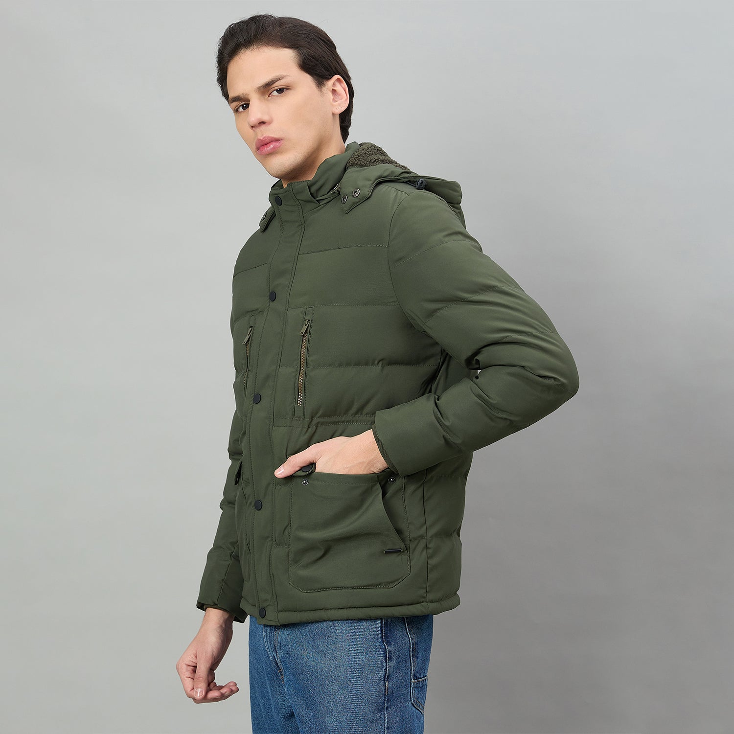 Duke Urban Men Full Sleeve Hooded Jacket (SDZ3276)