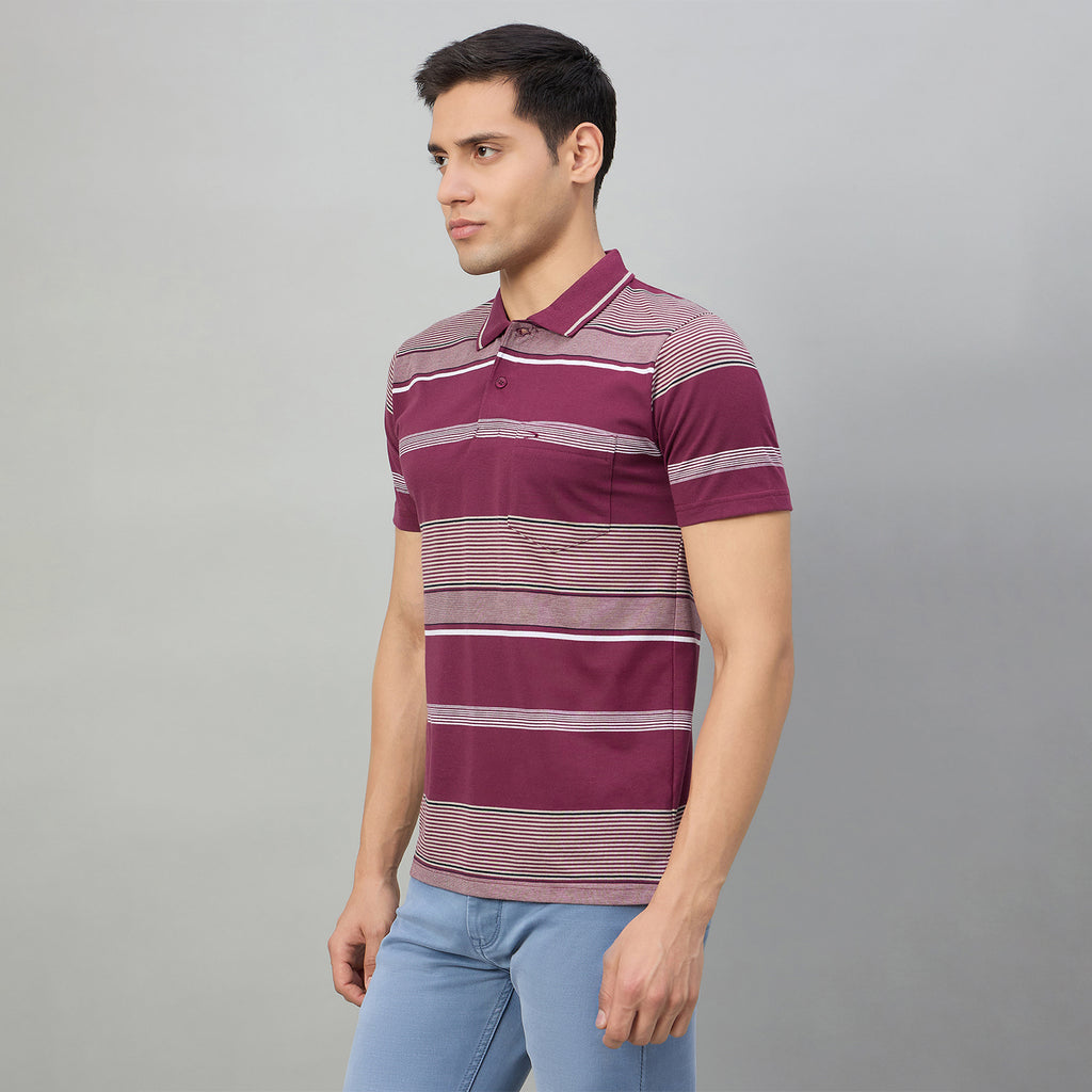 Duke Men Half Sleeve Cotton Regualr Fit Casual T-shirt (MLF1174)