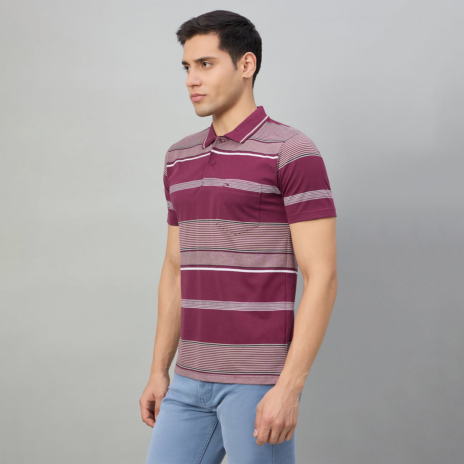 Duke Men Half Sleeve Cotton Regualr Fit Casual T-shirt (MLF1174)