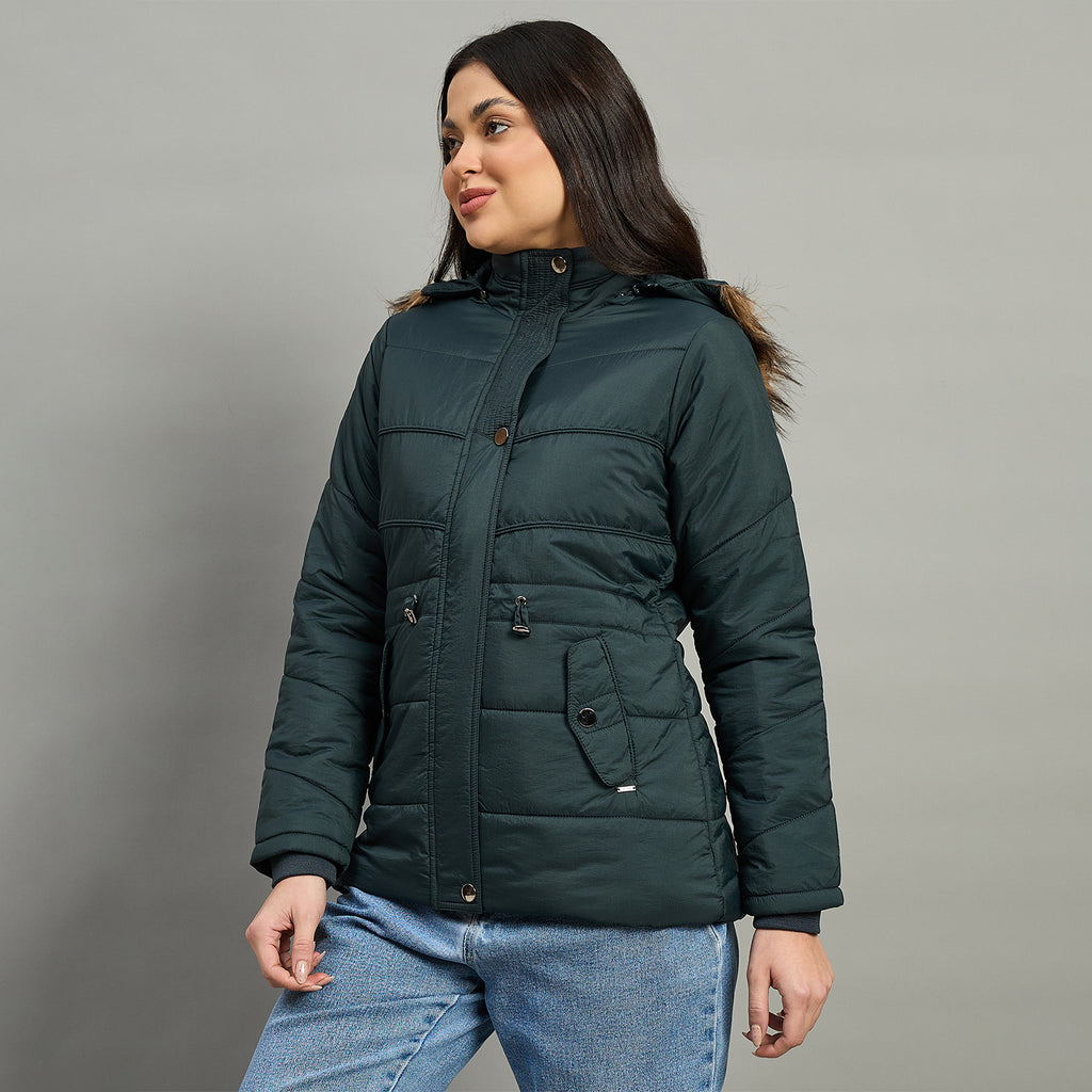 Duke Urban Women Short Style Full Sleeve Hooded Jacket (SDZ4115)