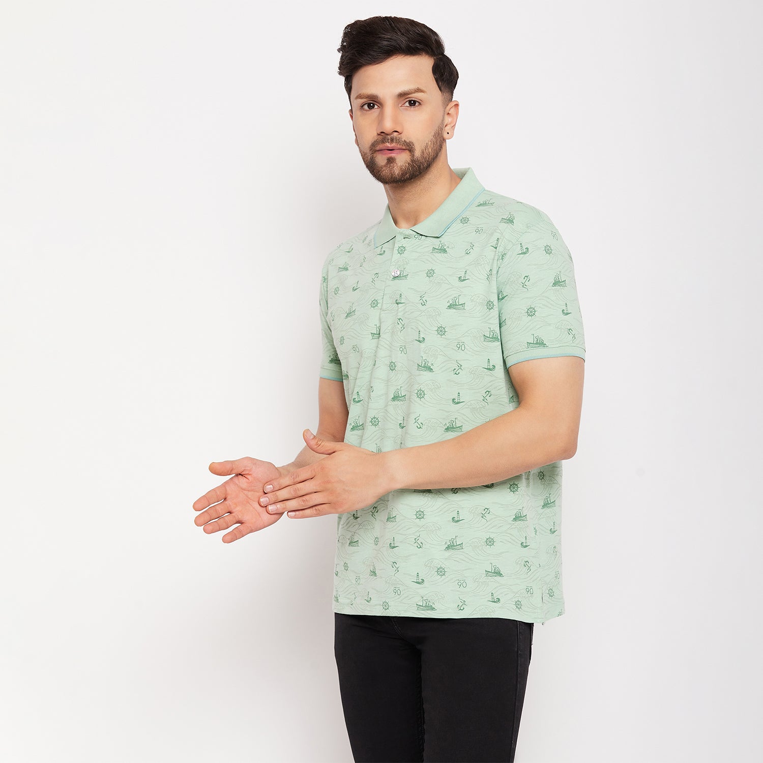Duke Urban Men Half Sleeve Cotton T-shirt (MLF5870)