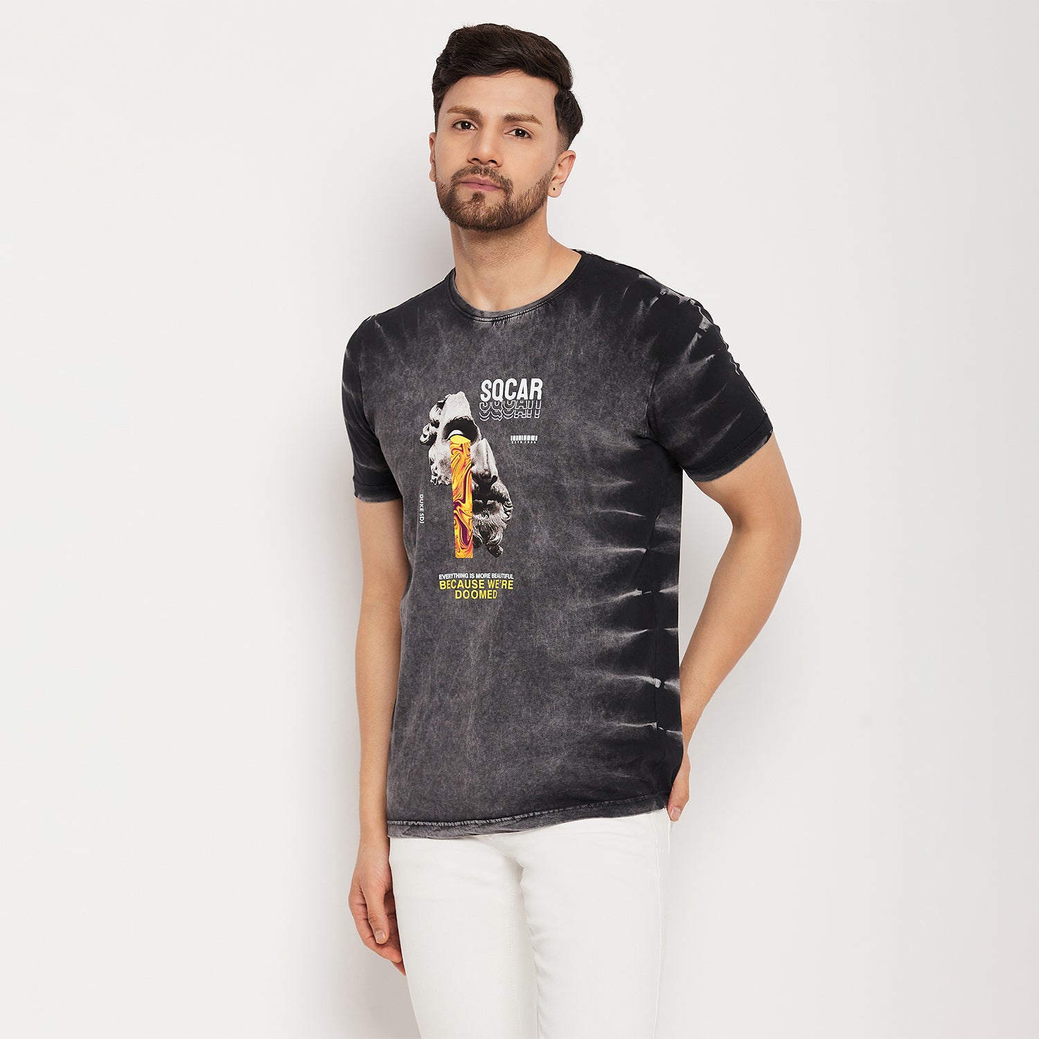 Duke Stardust Men Half Sleeve Cotton T-shirt (LF5810)