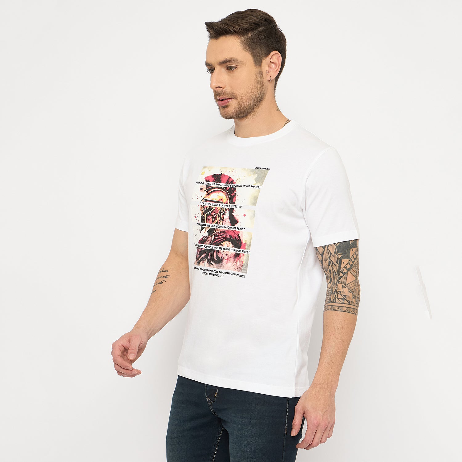 Duke Urban Men Half Sleeve Cotton Tshirt (LF7487)