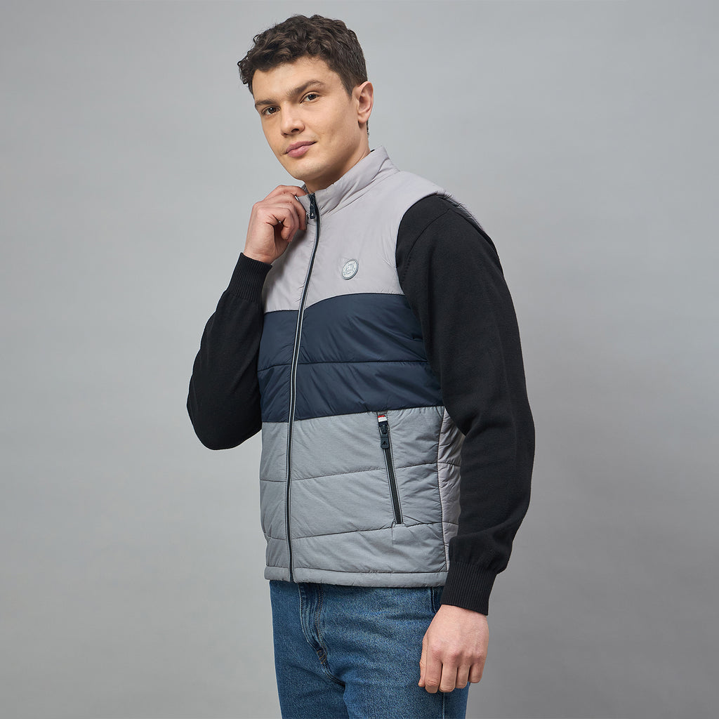 Duke Urban Men Sleeveless High Neck Bomber Jacket (SDZ2252)