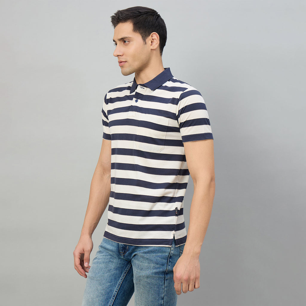 Duke Men Half Sleeve Cotton Regular Fit Casual T-shirt (MLF1184)