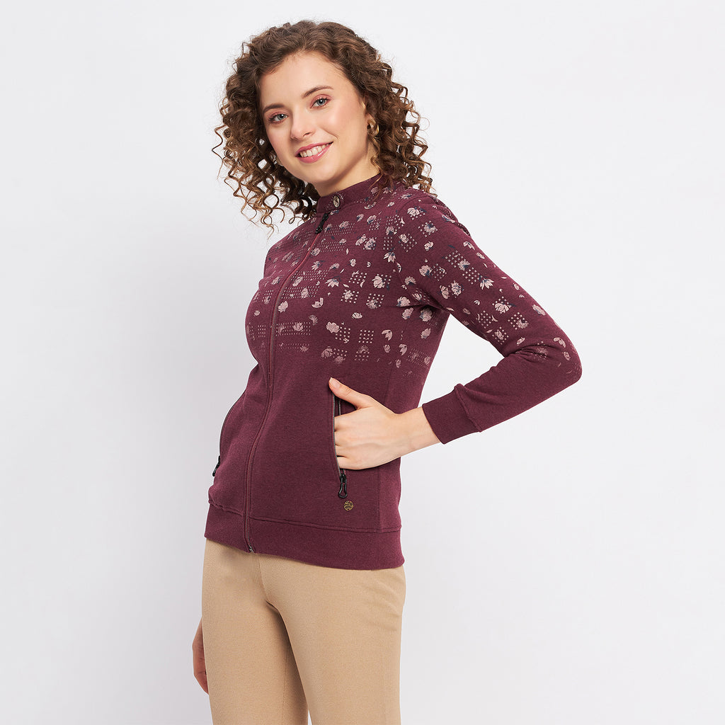 Duke Urban Women Round Neck Zipper Sweatshirt (LFX830)