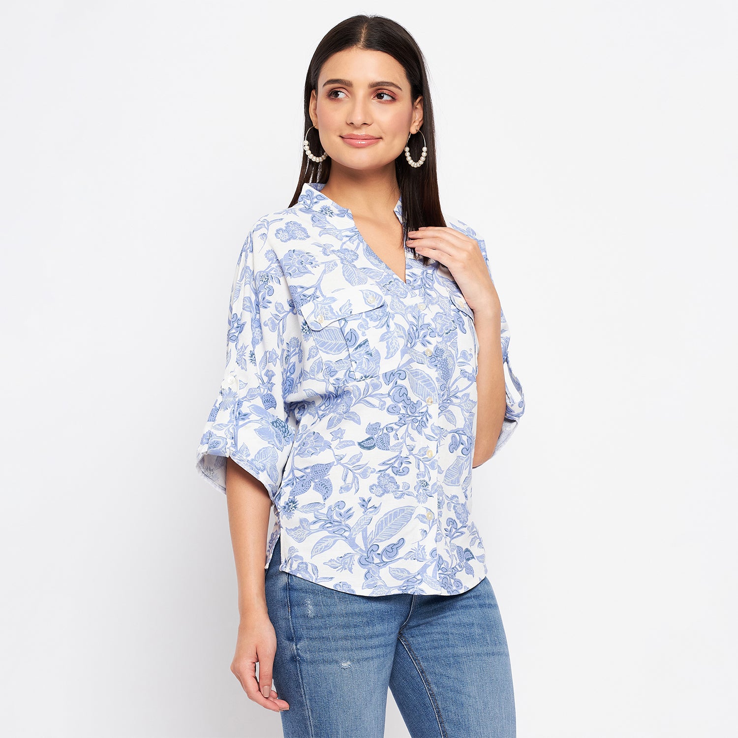 Duke Stardust Women 3/4th Sleeve Printed Shirt (SDX3267)