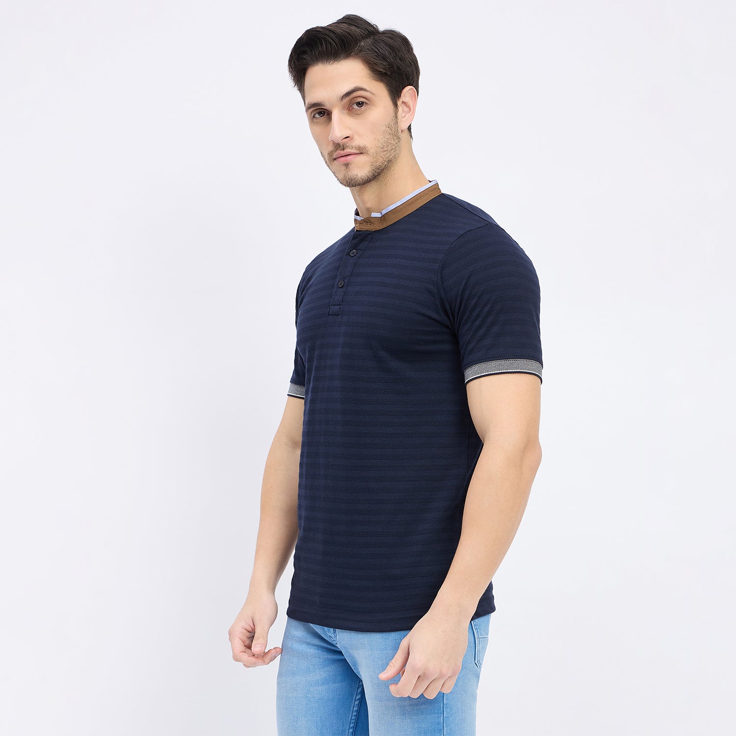 Duke Stardust Men Half Sleeve Cotton T-shirt (LF7264)