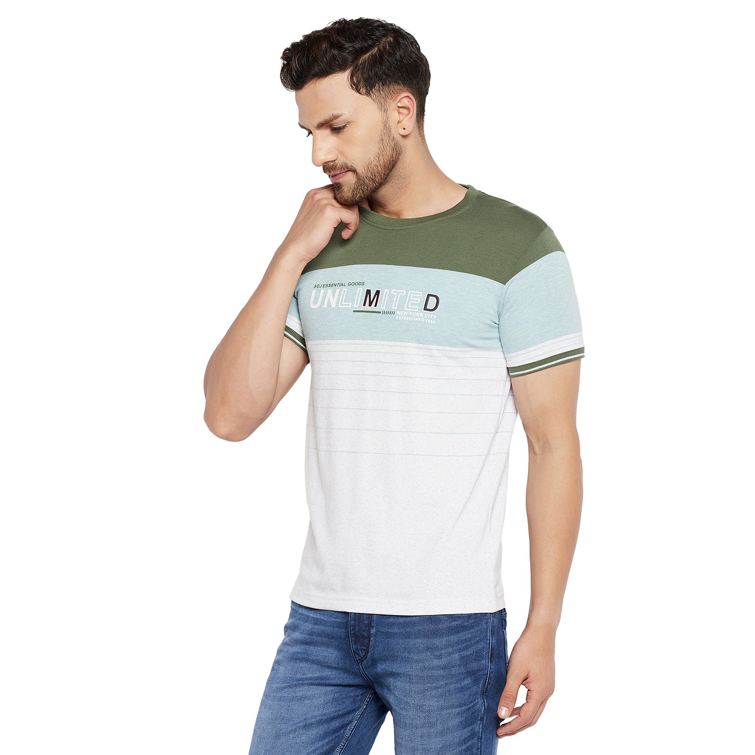 Duke Urban Men Half Sleeve Cotton T-shirt (LF5471)