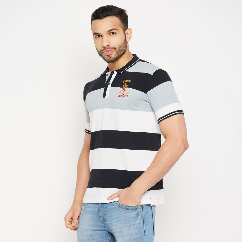 Duke Stardust Men Half Sleeve Polo Neck Cotton T-shirt (4032)