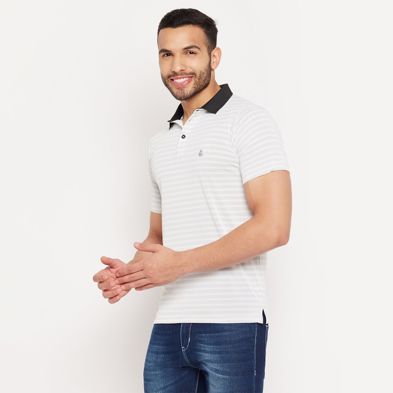 Duke Stardust Men Half Sleeve Polo Neck Cotton T-shirt (1600)