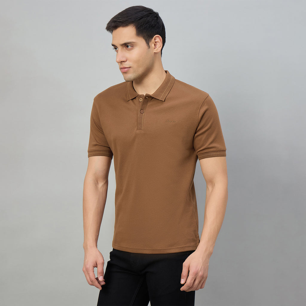 Duke Men Half Sleeve Cotton Regualr Fit Casual T-shirt (LF7888)