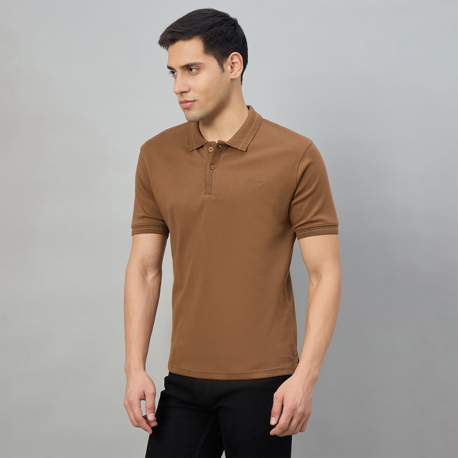 Duke Men Half Sleeve Cotton Regualr Fit Casual T-shirt (LF7888)