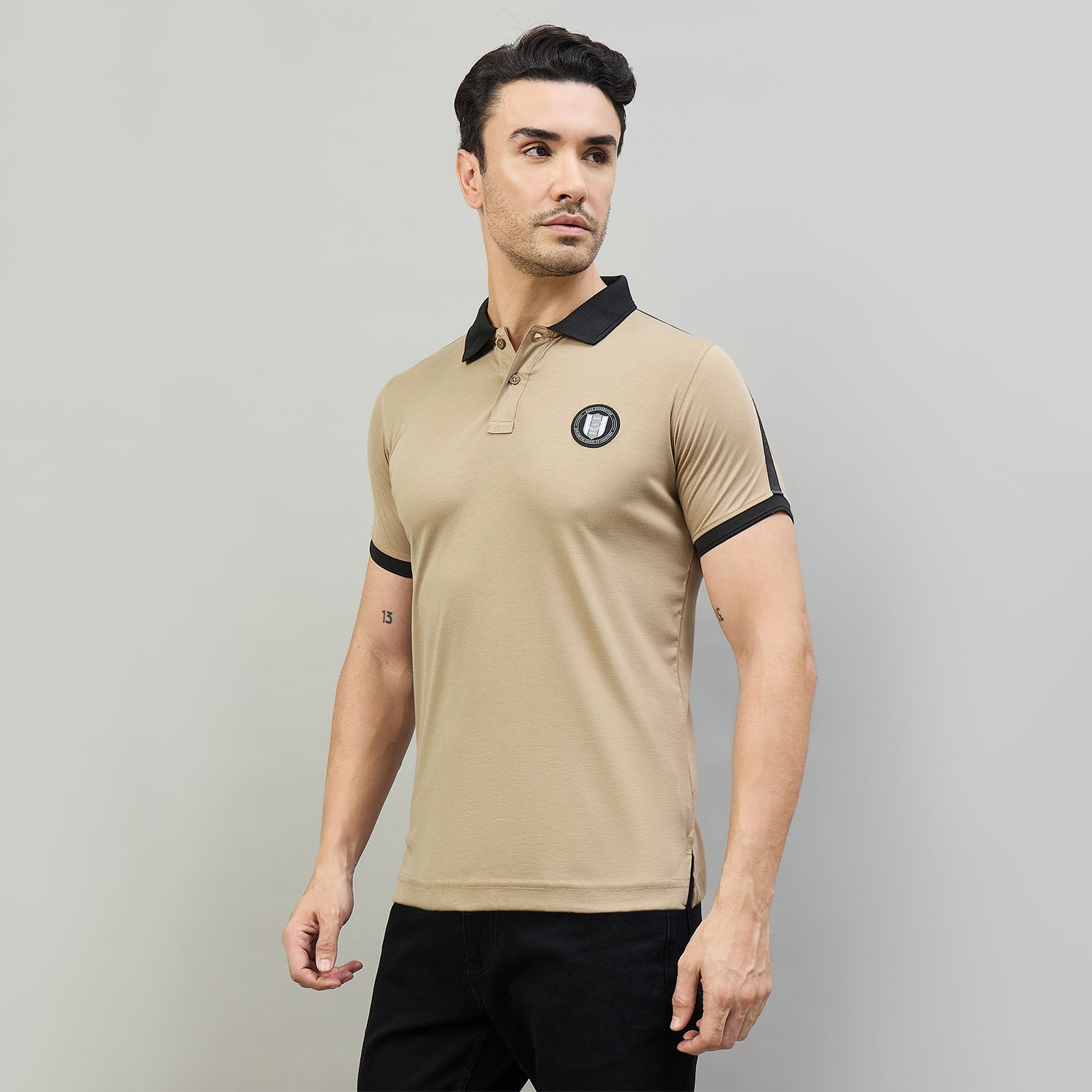 Duke Urban Men Half Sleeve Cotton Smart Fit Casual T-shirt (LF7896)