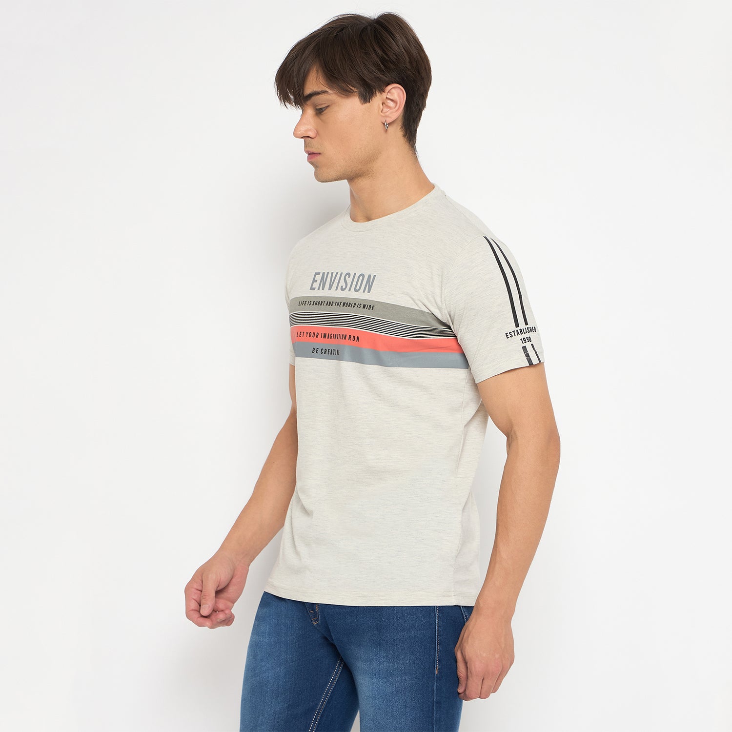 Duke Strardust Men Half Sleeve Cotton T-shirt (LF7104)