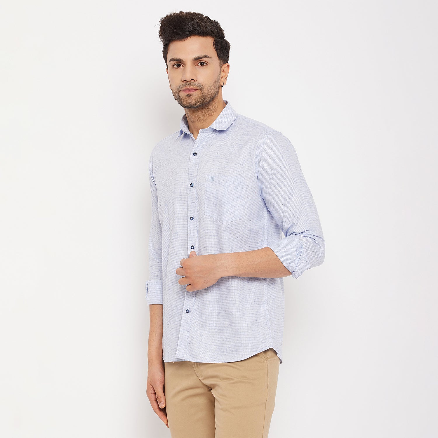 Duke Men Stardust Cotton Full Sleeve Shirt (SDO8PCDL)