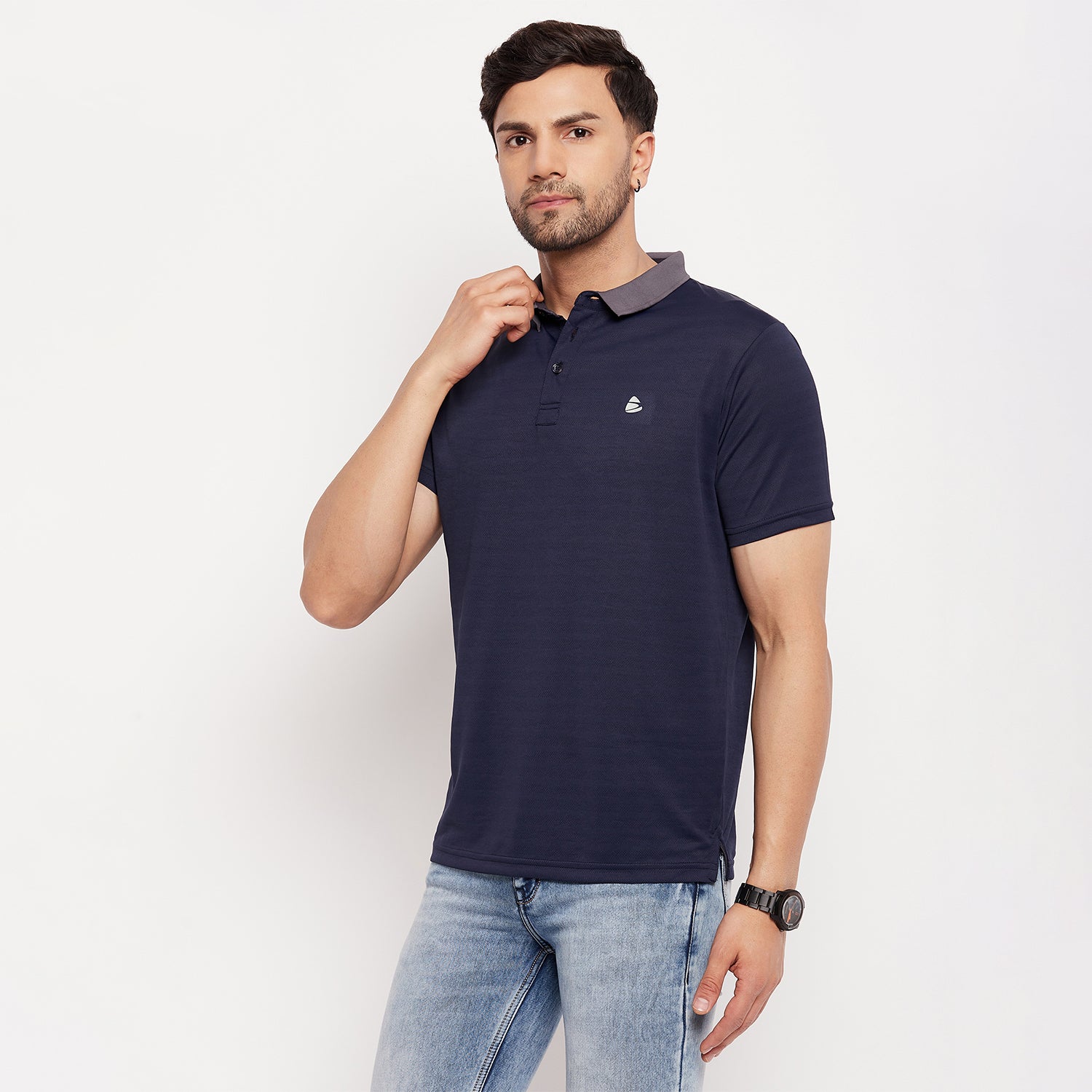 Duke Stardust Men Half Sleeve Polo Neck Cotton T-shirt (1600)