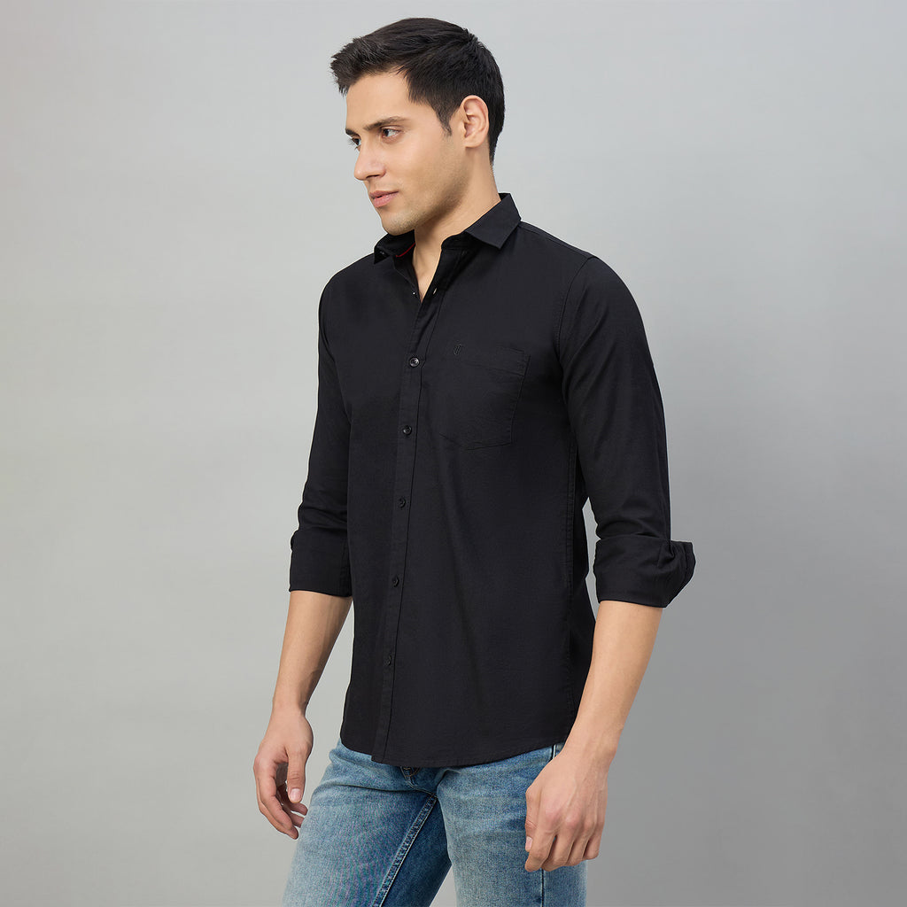 Duke Men Slim Fit Full Sleeve Short Style Cotton Shirt (SDO8PLOF)