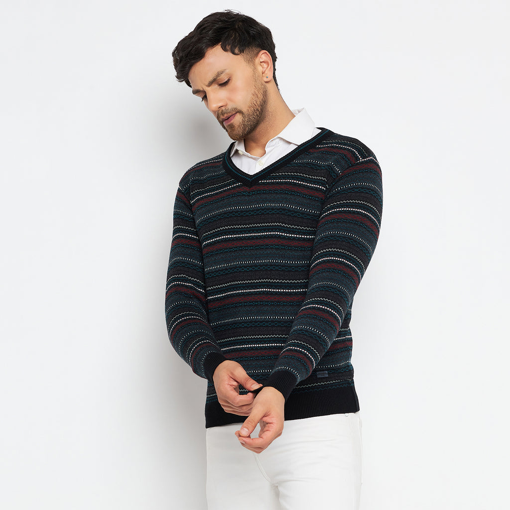Duke Urban Men Full Sleeve V Neck Sweater (SDS2051)