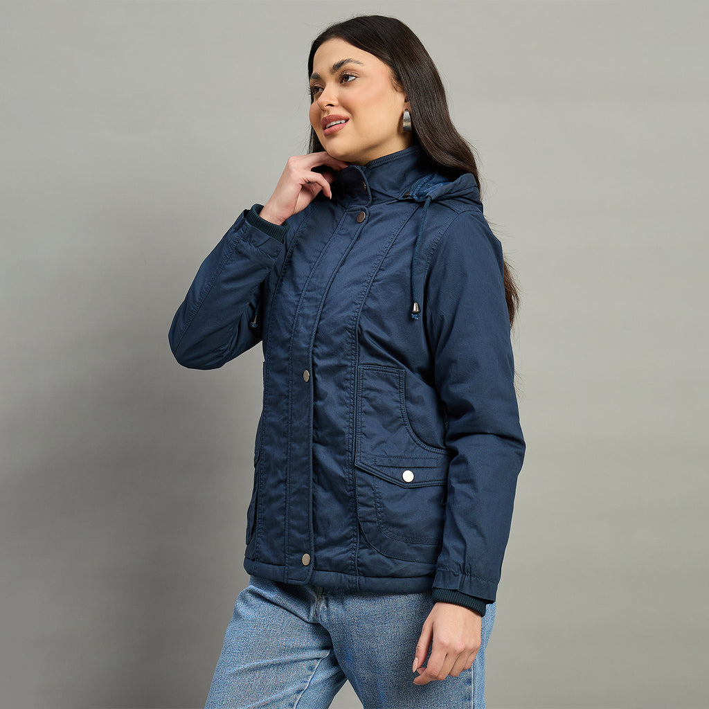 Duke Urban Women Short Style Full Sleeve Hooded Jacket (SDZ4153)
