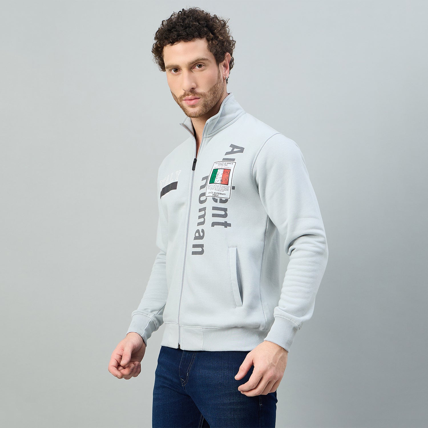 Duke Urban Men Full Sleeve Zipper Sweatshirt (LF6377)