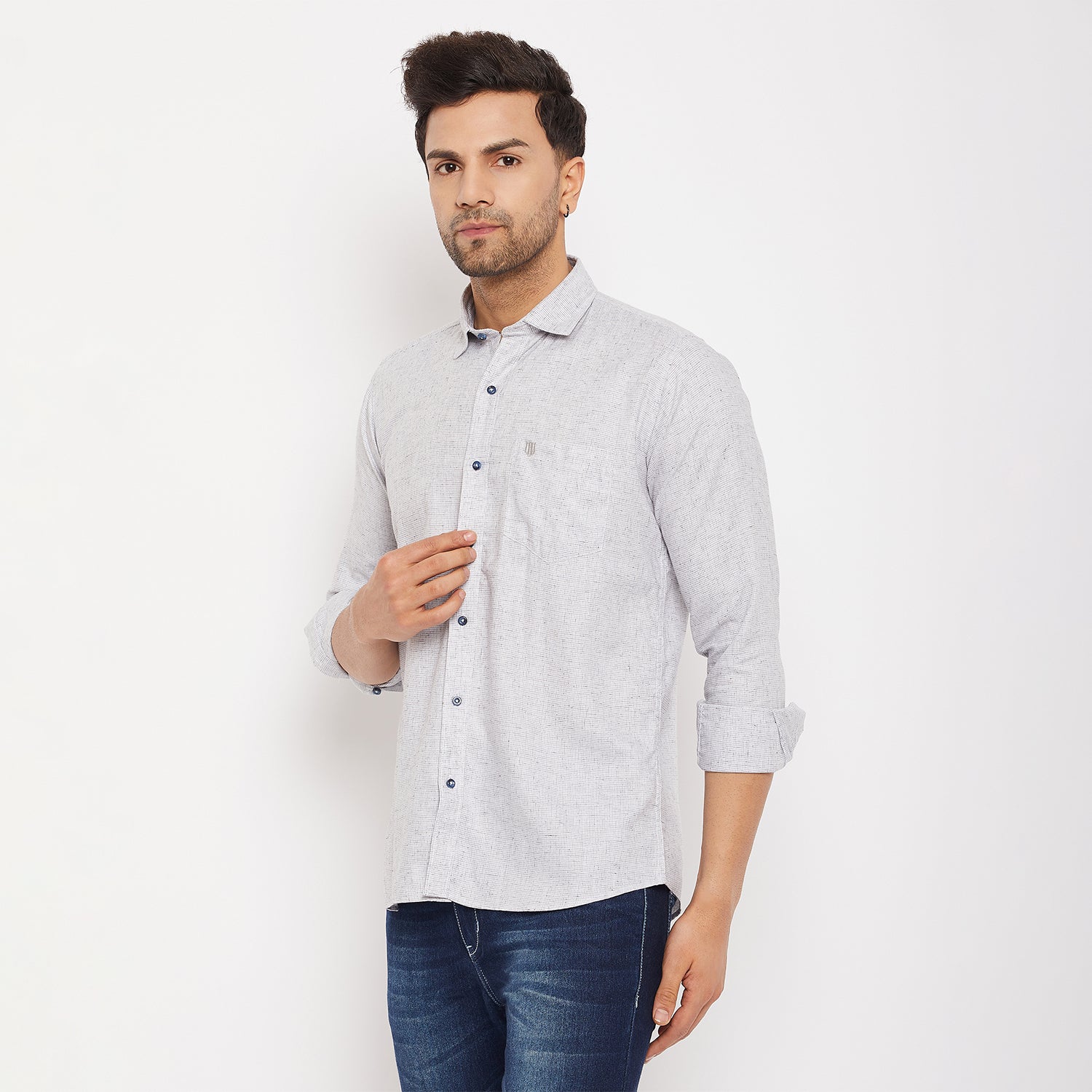 Duke Men Stardust Cotton Full Sleeve Shirt (SDO8PCDL)