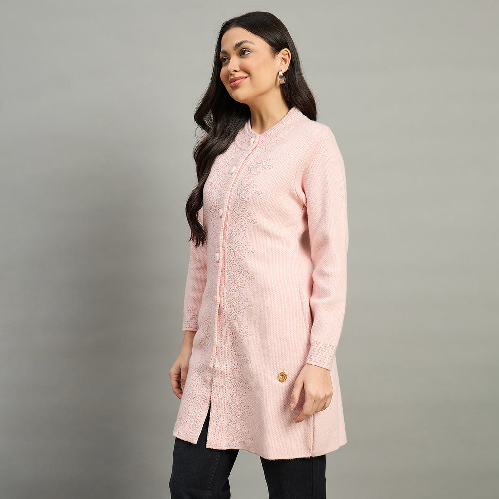 Duke Urban Women Full Sleeve Self Design Sweater (SDS1347)