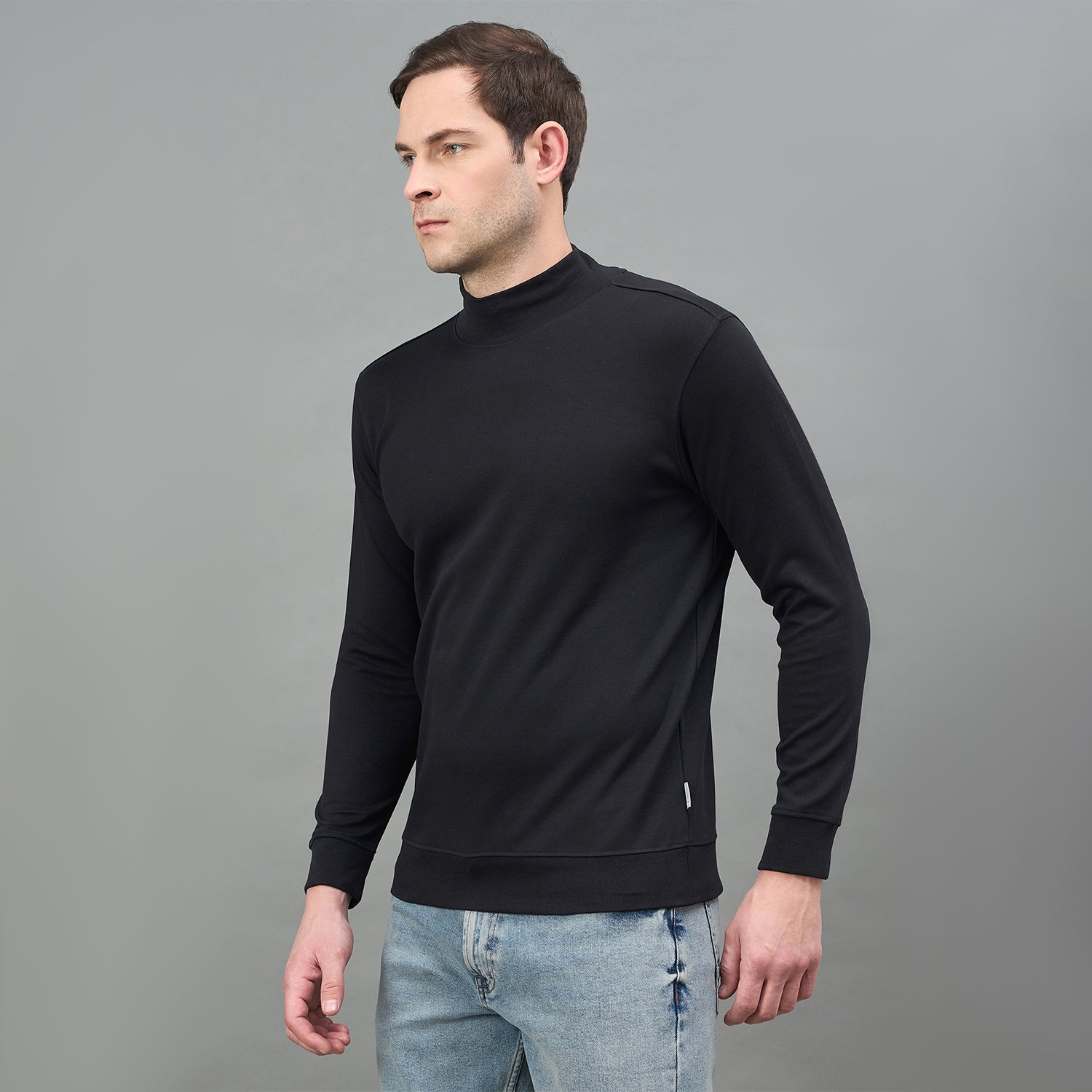 Duke Urban Men Turtle Neck Regular Sweatshirt (LF6435S)